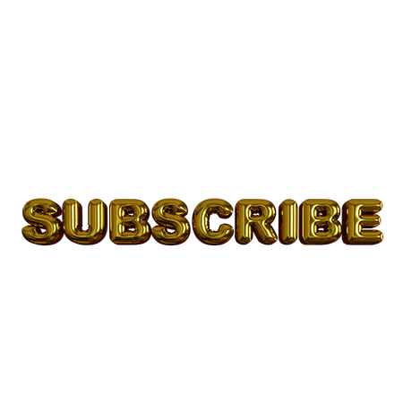 Subscribe Balloons  3D Icon