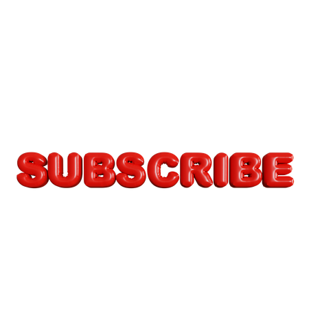 Subscribe Balloons  3D Icon