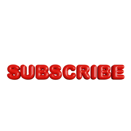 Subscribe Balloons  3D Icon