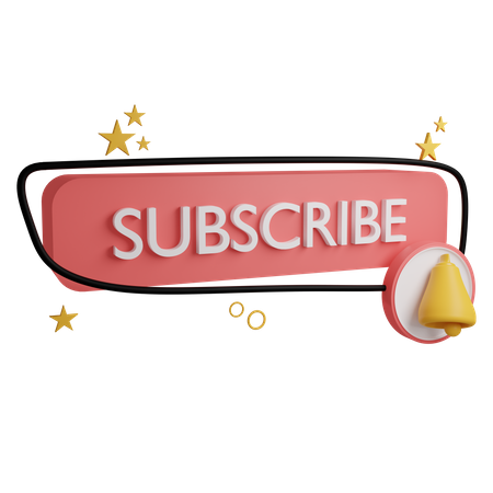 Subscribe bell  3D Icon