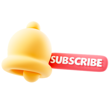 Subscribe Bell  3D Icon