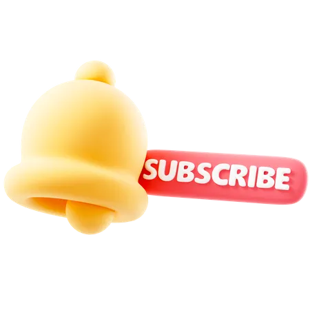 Subscribe Bell  3D Icon