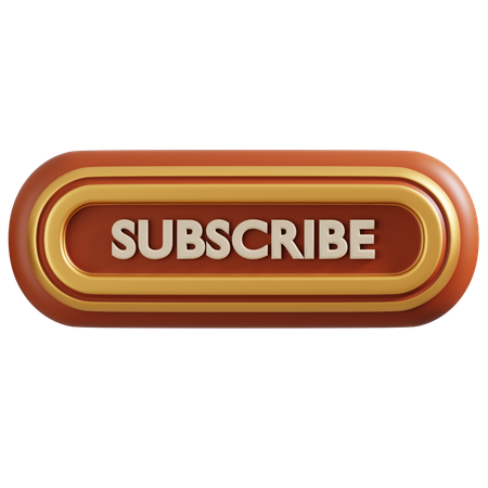 Subscribe button  3D Icon