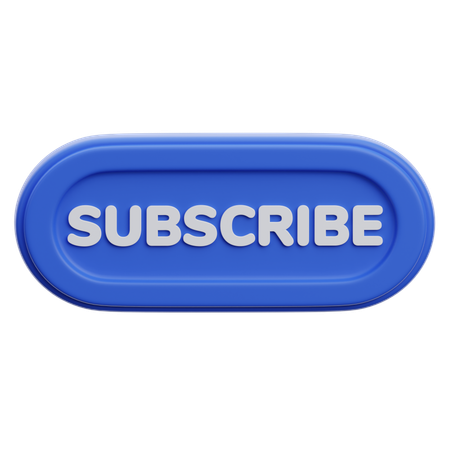 Subscribe Button  3D Icon