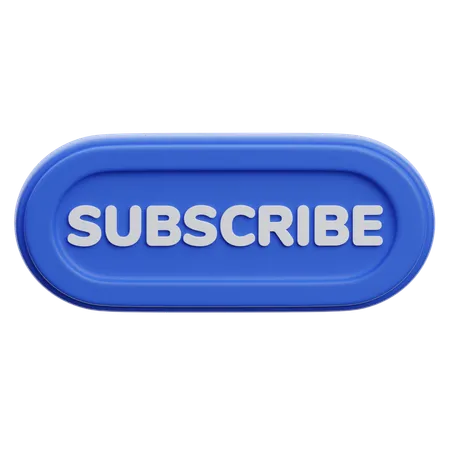 Subscribe Button  3D Icon