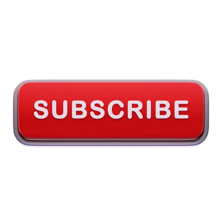 Subscribe button  3D Icon