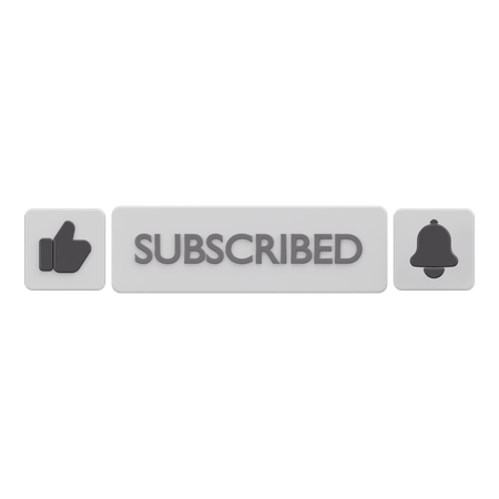 Subscribe button  3D Icon