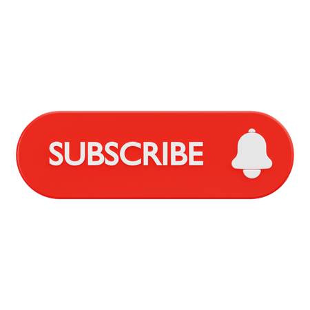 Subscribe button  3D Icon