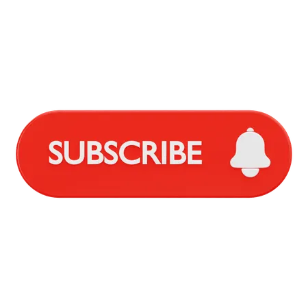 Subscribe button  3D Icon
