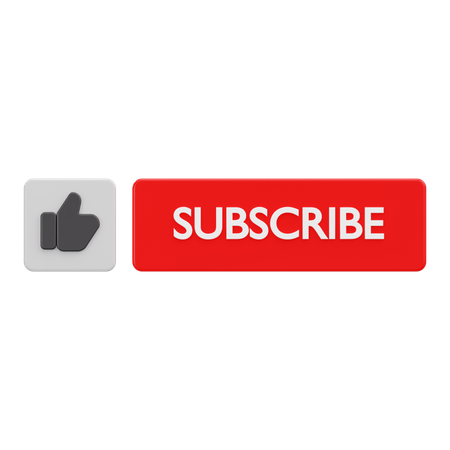 Subscribe button  3D Icon