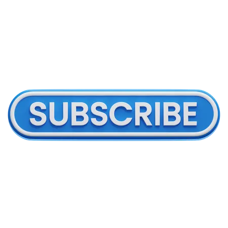 Subscribe Button  3D Icon