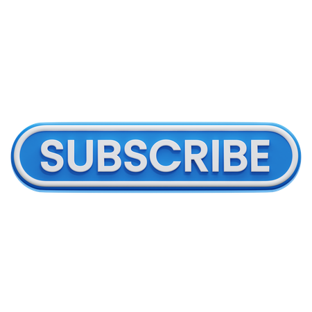 Subscribe Button  3D Icon