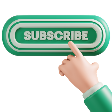 Subscribe button  3D Icon