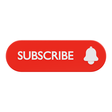 Subscribe button  3D Icon