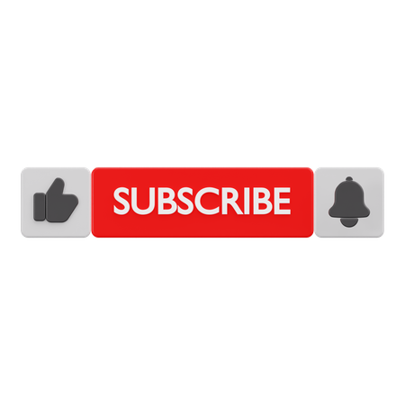 Subscribe button  3D Icon