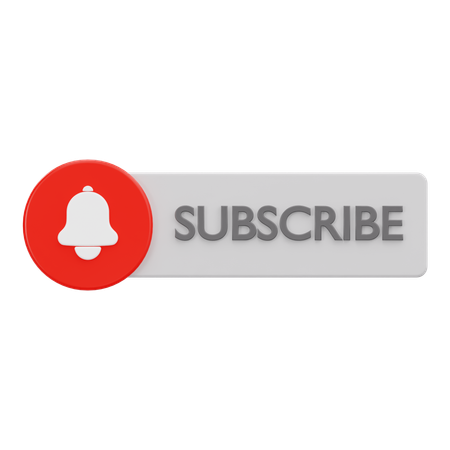 Subscribe button  3D Icon