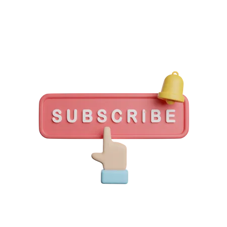 Subscribe Channel V Ideo 3D Icon