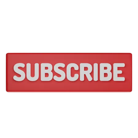 Subscribe Button 3 D Illustration 3D Icon