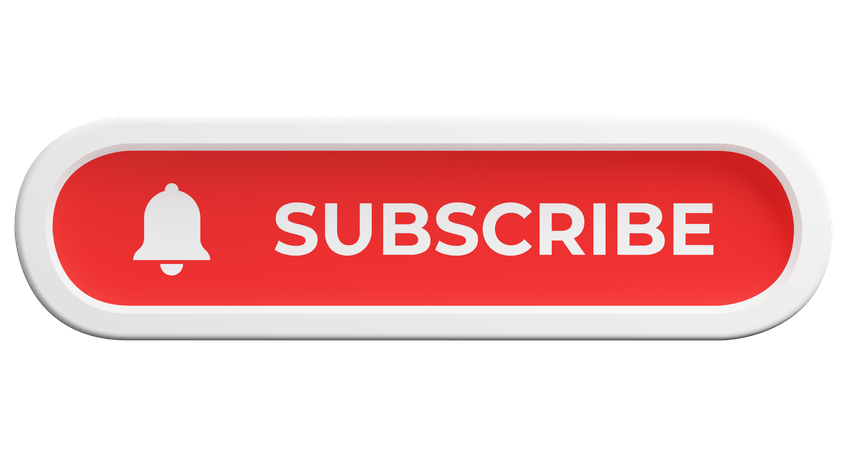 Subscribe Channel Button  3D Icon
