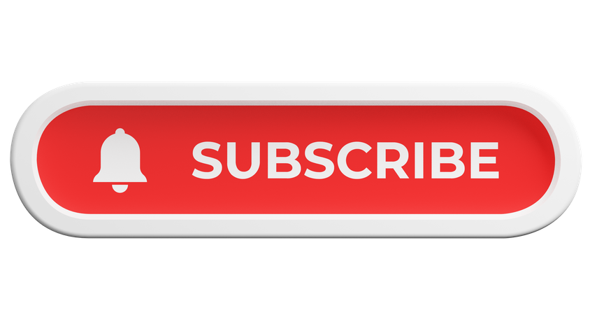 Subscribe Channel Button  3D Illustration