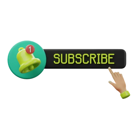 Subscribe Icon  3D Icon