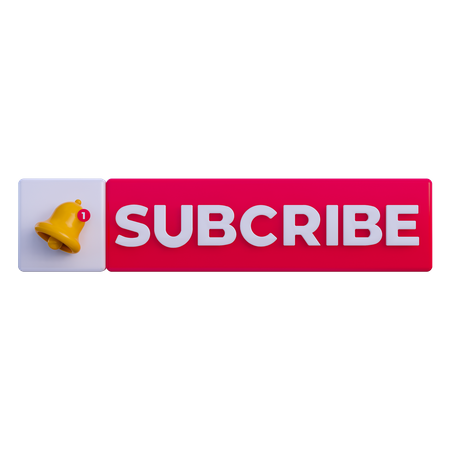 Subscribe Notification  3D Icon