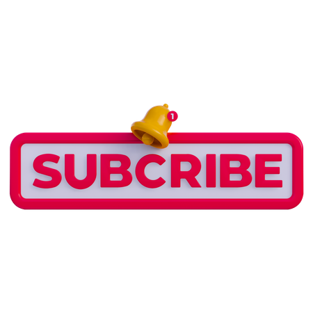 Subscribe Notification  3D Icon