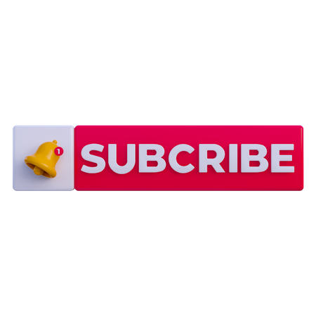 Subscribe Notification  3D Illustration