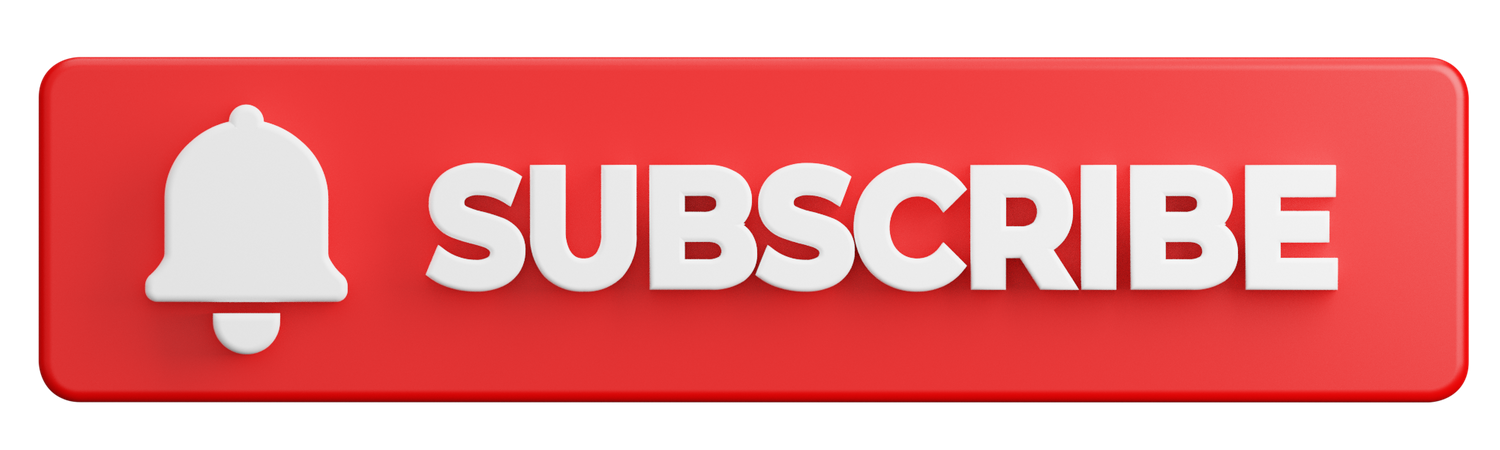 Subscribe Social Media Button  3D Icon