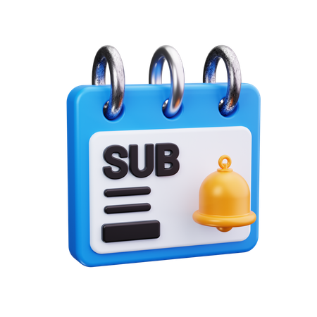 Subscription  3D Icon