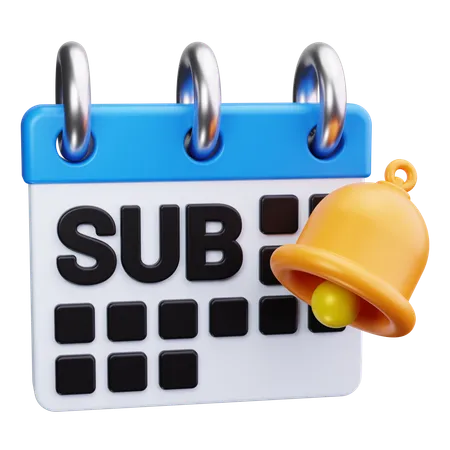 Subscription  3D Icon