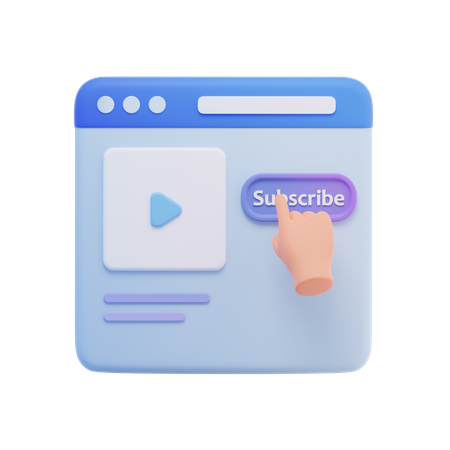 Subscription  3D Icon