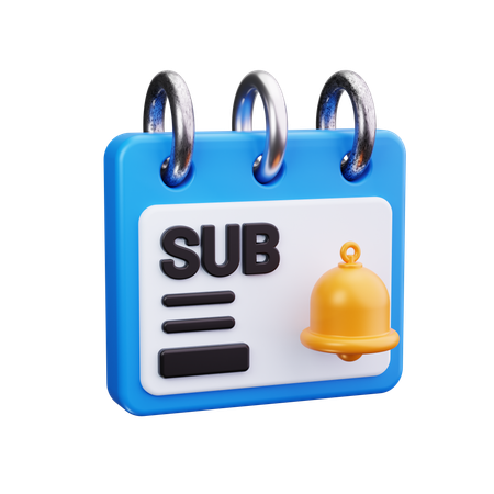 Subscription  3D Icon