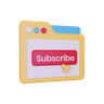 subscription 3d logos