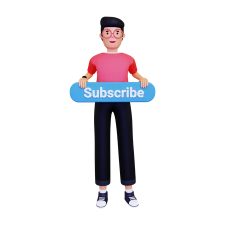 Subscription marketing  3D Illustration