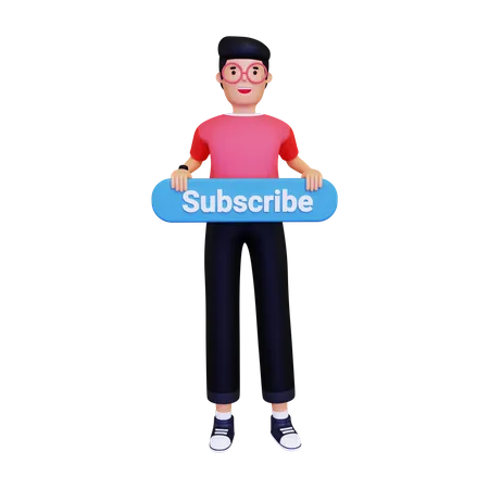 Subscription marketing 3D Illustration