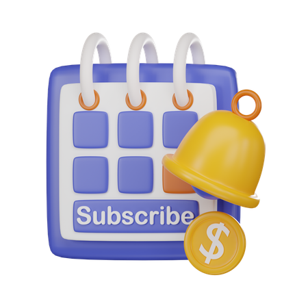 Subscription Month  3D Icon