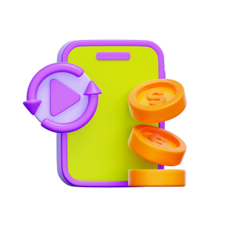 Subscription Payment  3D Icon