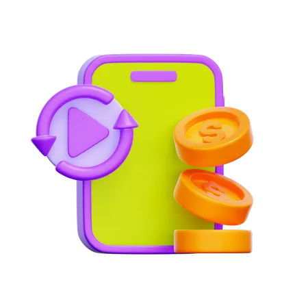 Subscription Payment  3D Icon