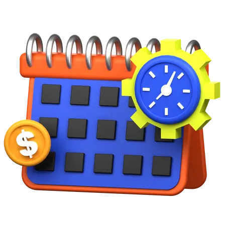 Subscription Time 3 D Icon Illustration 3D Icon