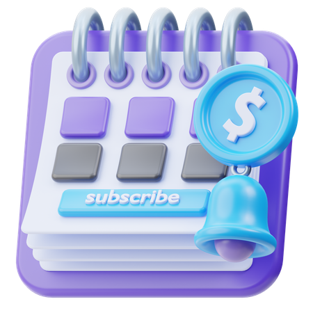 Subscription Time  3D Icon