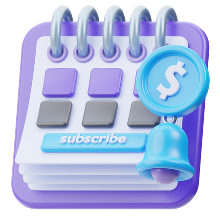Subscription Time  3D Icon