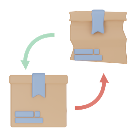 Substituição de pacote  3D Icon