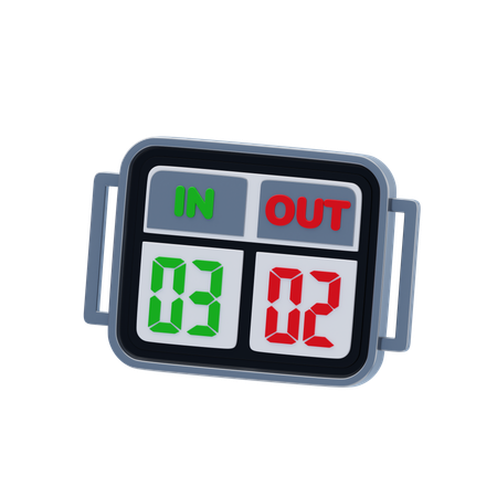 交代ボード  3D Icon
