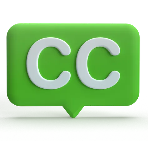 Subtitle  3D Icon