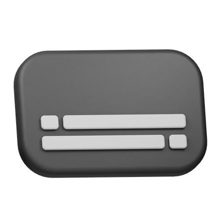 Subtitle  3D Icon
