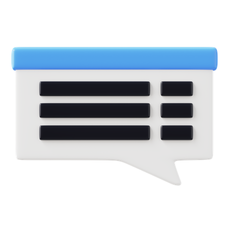 Subtitles  3D Icon