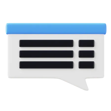 Subtitles  3D Icon