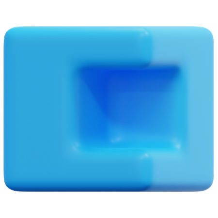 Subtract Abstract Shape  3D Icon