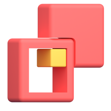 Subtract Object  3D Icon